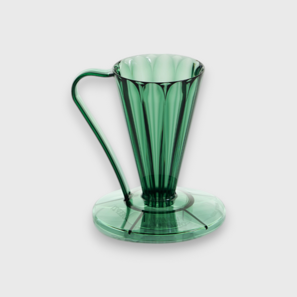 CAFEC FLOWER DRIPPER DEEP 27 - Clear Dark Green