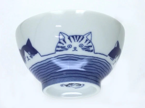 SHICHITA cat ceramic bowl set of 5