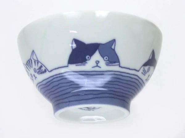 SHICHITA cat ceramic bowl set of 5