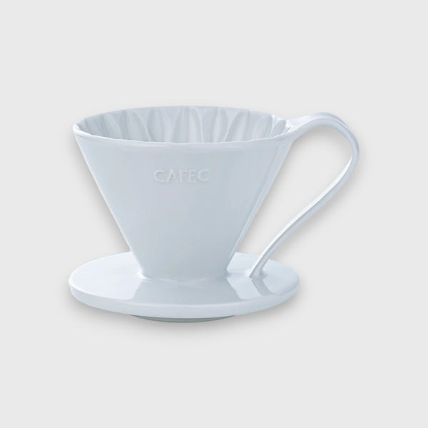 CAFEC Arita Ware FLOWER DRIPPER 1Cup Filter Cup - White