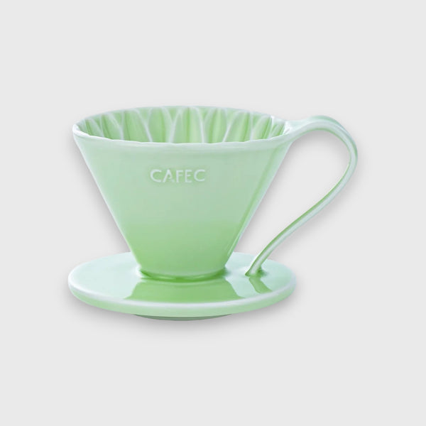 CAFEC Arita Ware FLOWER DRIPPER 1Cup Filter Cup - Green