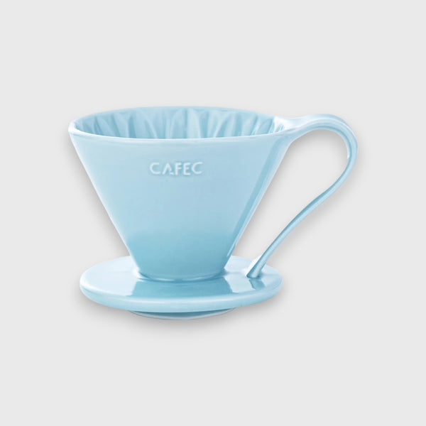 CAFEC Arita Ware FLOWER DRIPPER 4Cups - Blue