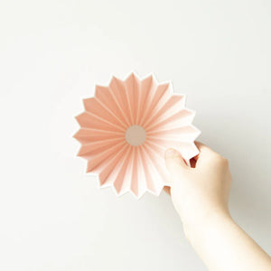 ORIGAMI 陶瓷摺紙濾杯 - 粉色 - M3 Coffee & Zakka