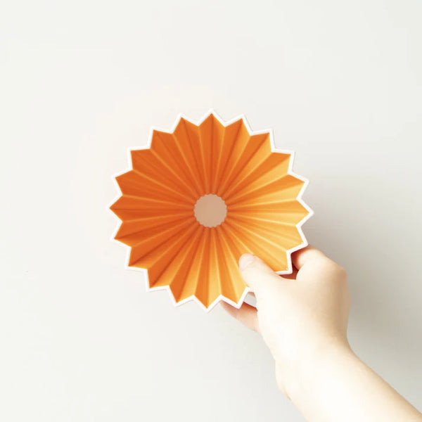 ORIGAMI Ceramic Origami Filter Cup - Orange