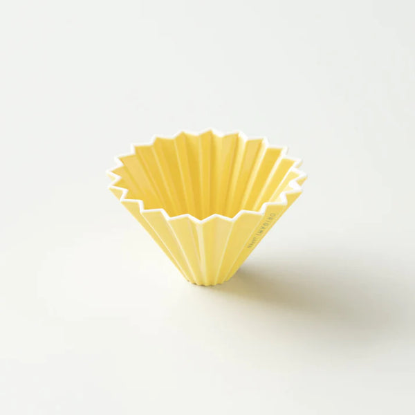 ORIGAMI Ceramic Origami Filter Cup - Yellow