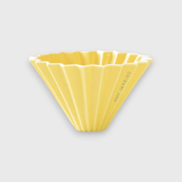 ORIGAMI Ceramic Origami Filter Cup - Yellow