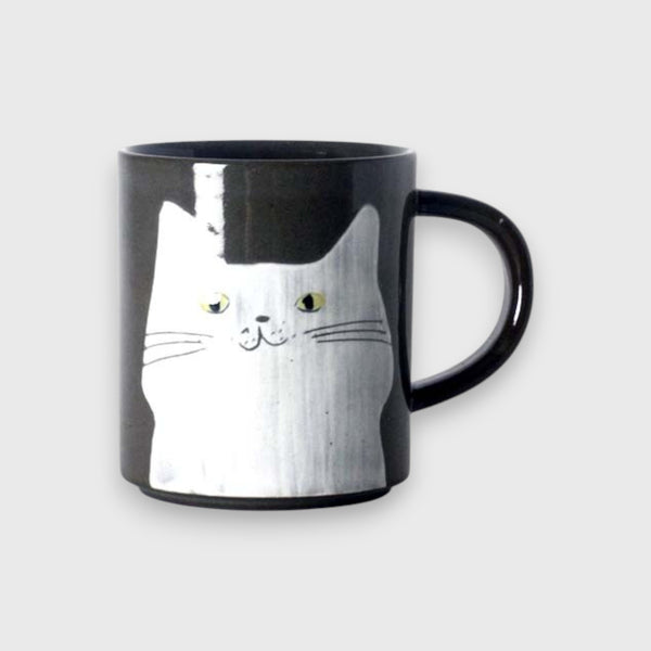 Liulu White Cat Coffee Cup