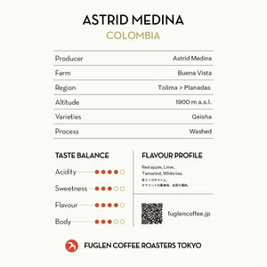FUGLEN Coffee ASTRID MEDINA GEISHA / COLOMBIA