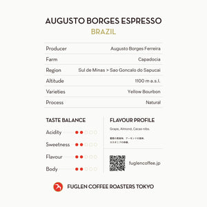 FUGLEN Coffee AUGUSTO BORGES ESPRESSO / BRAZIL