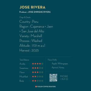 FUGLEN Coffee JOSE RIVERA / PERU