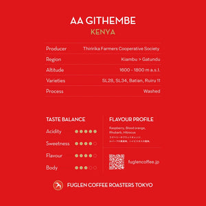 FUGLEN Coffee DRIP BAG / AA GITHEMBE, KENYA