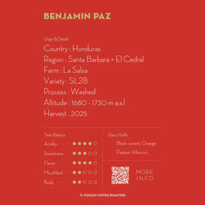 FUGLEN Coffee BENJAMIN PAZ SL28 / HONDURAS