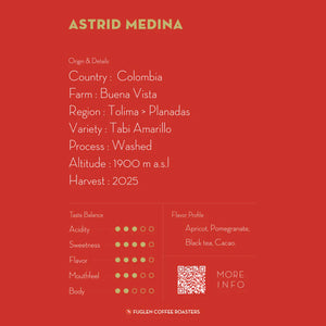 FUGLEN Coffee DRIP BAG / ASTRID MEDINA, COLOMBIA