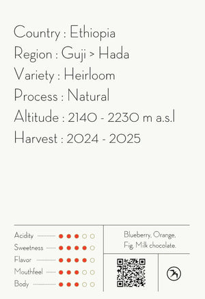 FUGLEN Coffee HADA ESPRESSO / ETHIOPIA