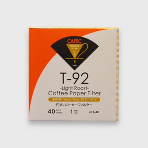 CAFEC T92 Light Roast Coffee Filter Paper