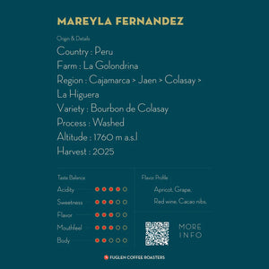 FUGLEN Coffee MAREYLA FERNANDEZ / PERU