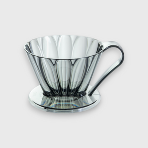 CAFEC Tritan FLOWER DRIPPER OVAL - Clear Black