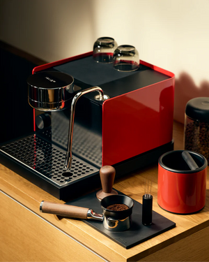 FELLOW Espresso Series 1 意式咖啡機 -櫻桃紅+胡桃木