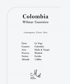 Mel Coffee COLOMBIA Wilmar Guarnizo Geisha