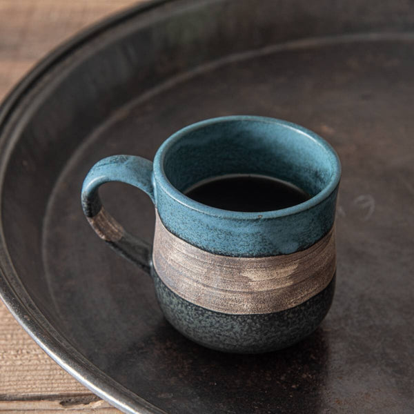 Meino wood-burning coffee cup - blue