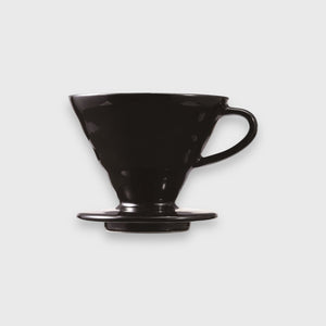 HARIO V60 02黑色陶瓷濾杯（TETSU KASUYA） - M3 Coffee & Zakka