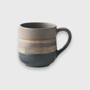 美濃燒 木頭造型咖啡杯 - 啡色 - M3 Coffee & Zakka