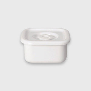 野田琺瑯 White Series 密封蓋保鮮盒 - 方形 - M3 Coffee & Zakka