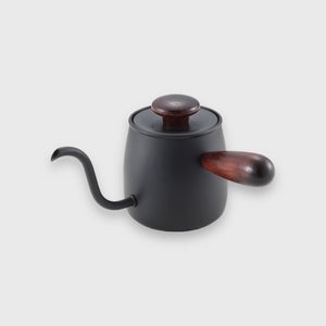 Miyacoffee 宮崎製作所 不鏽鋼木柄手沖壺 - 黑色 - M3 Coffee & Zakka